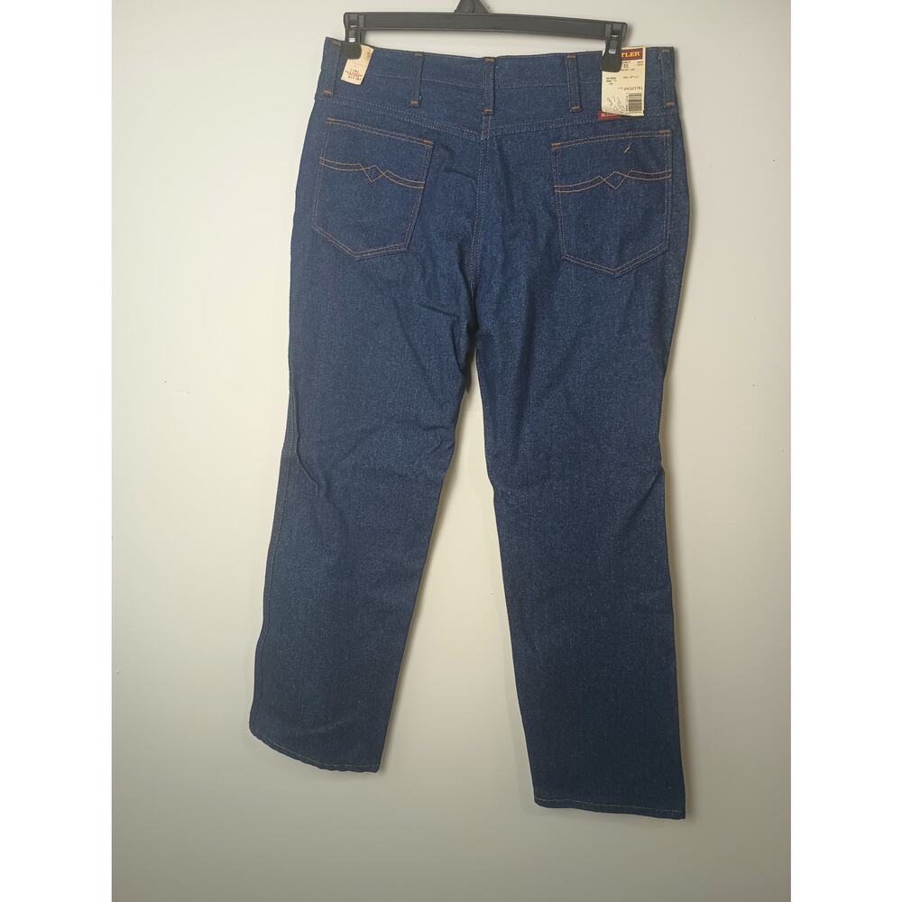 Vtg Rustler USA MADE Jeans Men's Blue Dark Wash 36x30 Boot Cut NWT